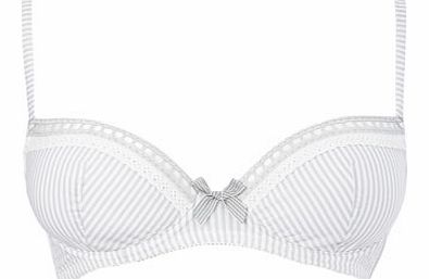 Bhs Grey Stripe Plunge Bra, grey stripe 2303814460