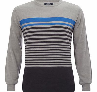 Grey Stripe Supersoft Jumper, Grey BR53A01EGRY