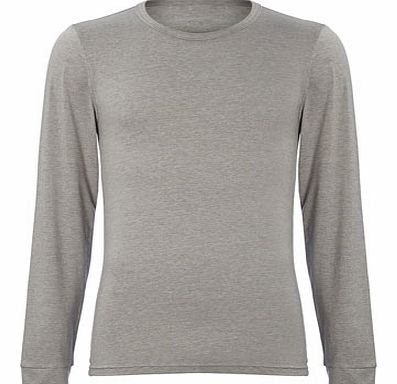 Grey Stripe Ultralayer Thermal Top, Grey