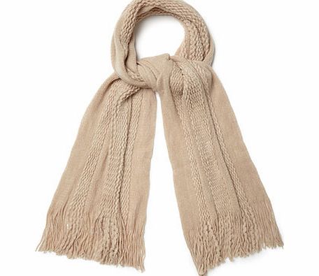 Ladies Beige Supersoft Scarf, beige 6605490431