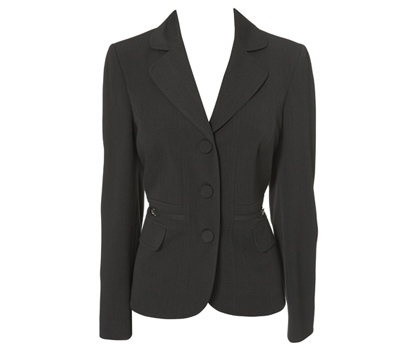 Metal trim suit jacket