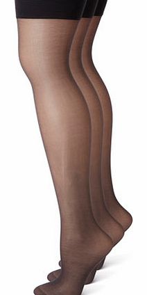 Nearly black 3 pack Soft Shine Stockings, nearly