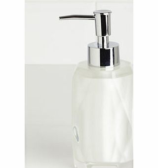 Pearl Faceted Resin Soap Dispenser, pearl