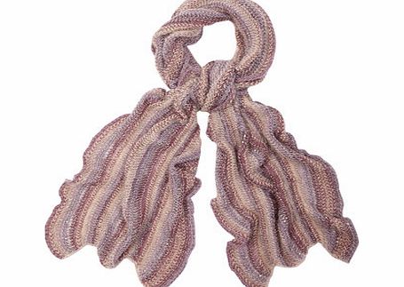 Bhs Pink Fluffy Ombre Ruffle Scarf, pink 6609840528