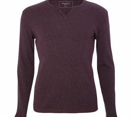 Bhs Purple Rib Long Sleeve Top, Red BR54R03FRED