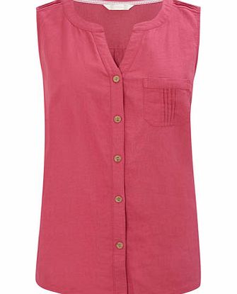 Bhs Raspberry Linen Blend Shirt, raspberry 3389625016