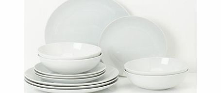 Retro Round 12 Piece Set, white 9531590306