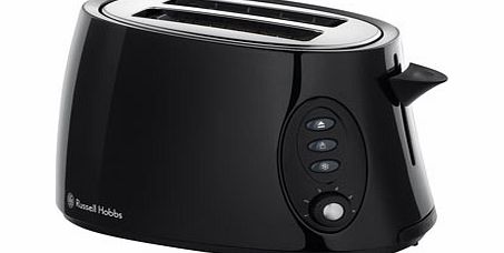 Russell Hobbs black stylis 2 slice toaster,