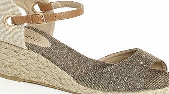 Bhs Sparkle Open Toe Espadrille, sparkle 2846798258