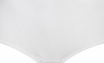 Bhs White Comfort Cotton Full Brief, white 4805990306