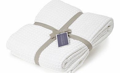 White Cotton&Co waffle blanket, white 1882770306