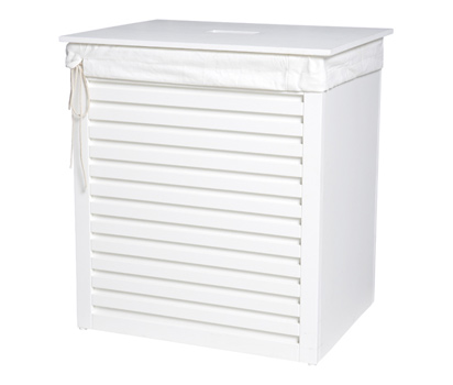 White laundry bin