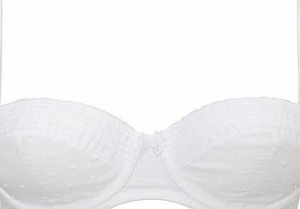 Bhs White Woven Spot Balcony Bra, white 2304630306