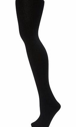 Bhs Womens Black 200 Denier Thermal Fleece Tights,