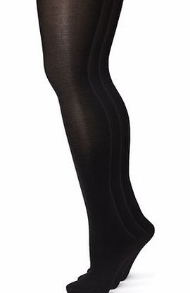 Womens Black 3 Pack of 70 Denier Tights, black