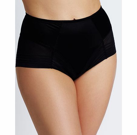 Bhs Womens Black High Leg Shaping Brief, black