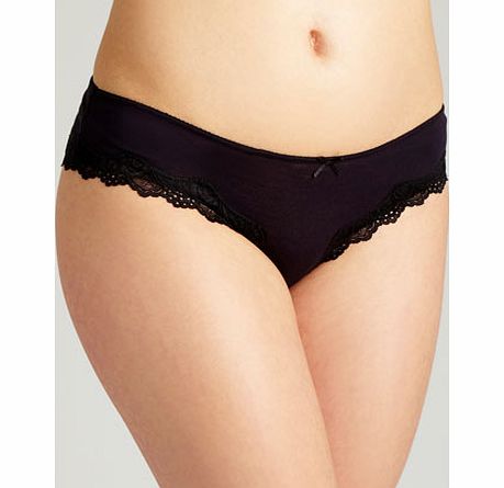 Bhs Womens Black Viscose Brazilian Brief, black