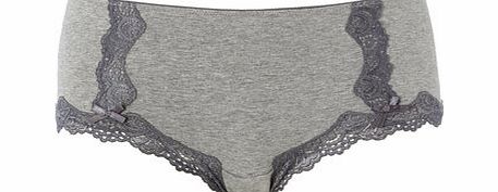 Bhs Womens Charcoal Marl Short, charcoal 4803761020