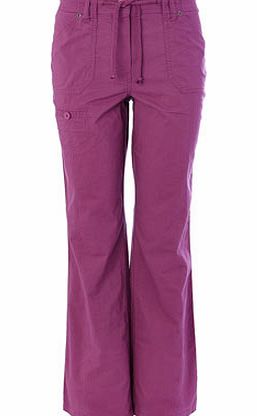 Bhs Womens Grape Cotton Trousers, grape 2206780173