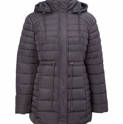 Womens Grey Lightweight Puffer, grey 9852990870