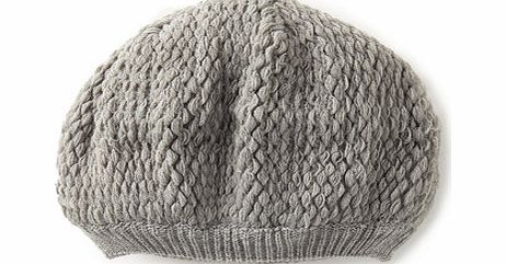 Womens Grey Supersoft Beret, grey 6605510870