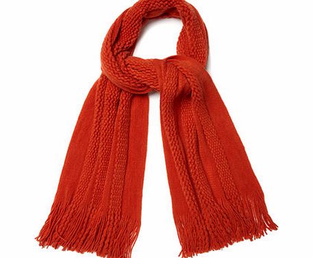 Womens Ladies Orange Supersoft Scarf, orange