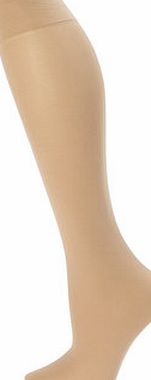 Bhs Womens Natural Tan 3 Pack of 40 Denier Knee