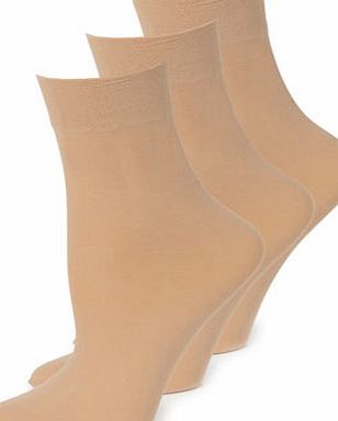 Bhs Womens Natural Tan 3 Pack of 40 Denier Opaque