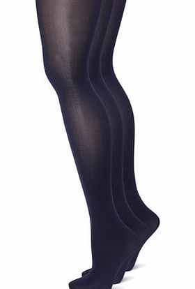 Womens Navy 3 Pack of 30 Denier Tights, navy