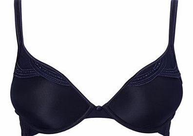 Bhs Womens Navy Bodybliss Embroidery Bra, navy