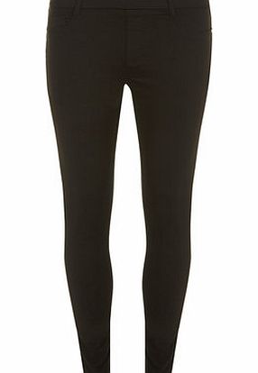 Womens Petite Black Eden Jeggings, black