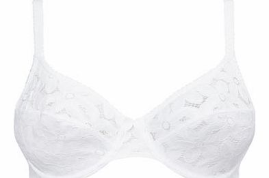 Bhs Womens White Blossom Underwired Bra, white