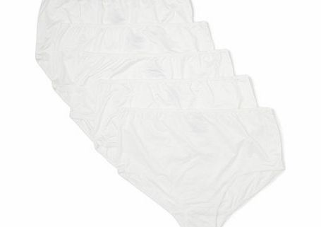 Bhs Womens White Premium No VPL 5 Pair Pack Full