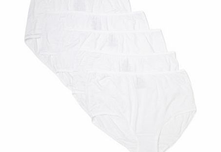 Bhs Womens White Premium No VPL Supersoft 5 Pair