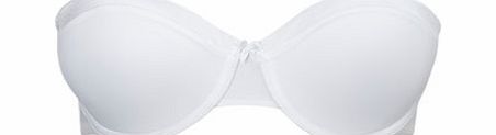 Bhs Womens White Satin Trim Multiway Bra, white