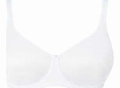 Bhs Womens White Voluptuous Cotton Mix Smooth