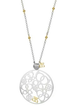 Silver Large Disc Pendant