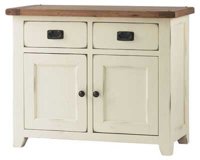 bideford Oak and Cream Painted small Sideboard