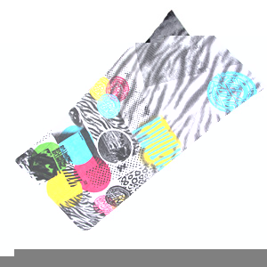 Ink D Beach Towel - White