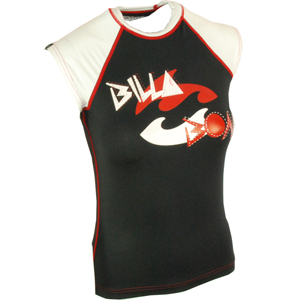 Ladies Billabong Sunset Short Sleeve Rash Guard.