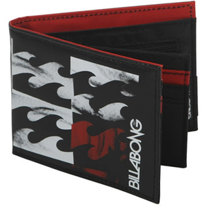 Mens Billabong 4 Stack Wallet. Red