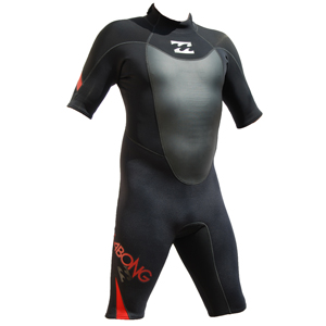 Mens Billabong Foil 202 Shorty Wetsuit. Black