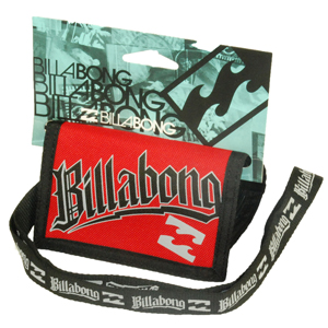 Mens Billabong Section Wallet. True Red