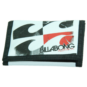 Mens Billabong Surf Trip Wallet. White