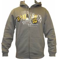 ON FIRE ZIP THRU HOODY