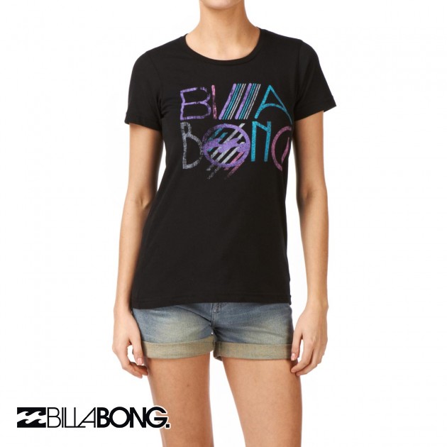 Womens Billabong Spotlight T-Shirt - Black