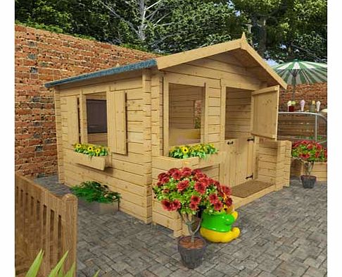 Premium Log Cabin Playhouse 6ft x 6ft