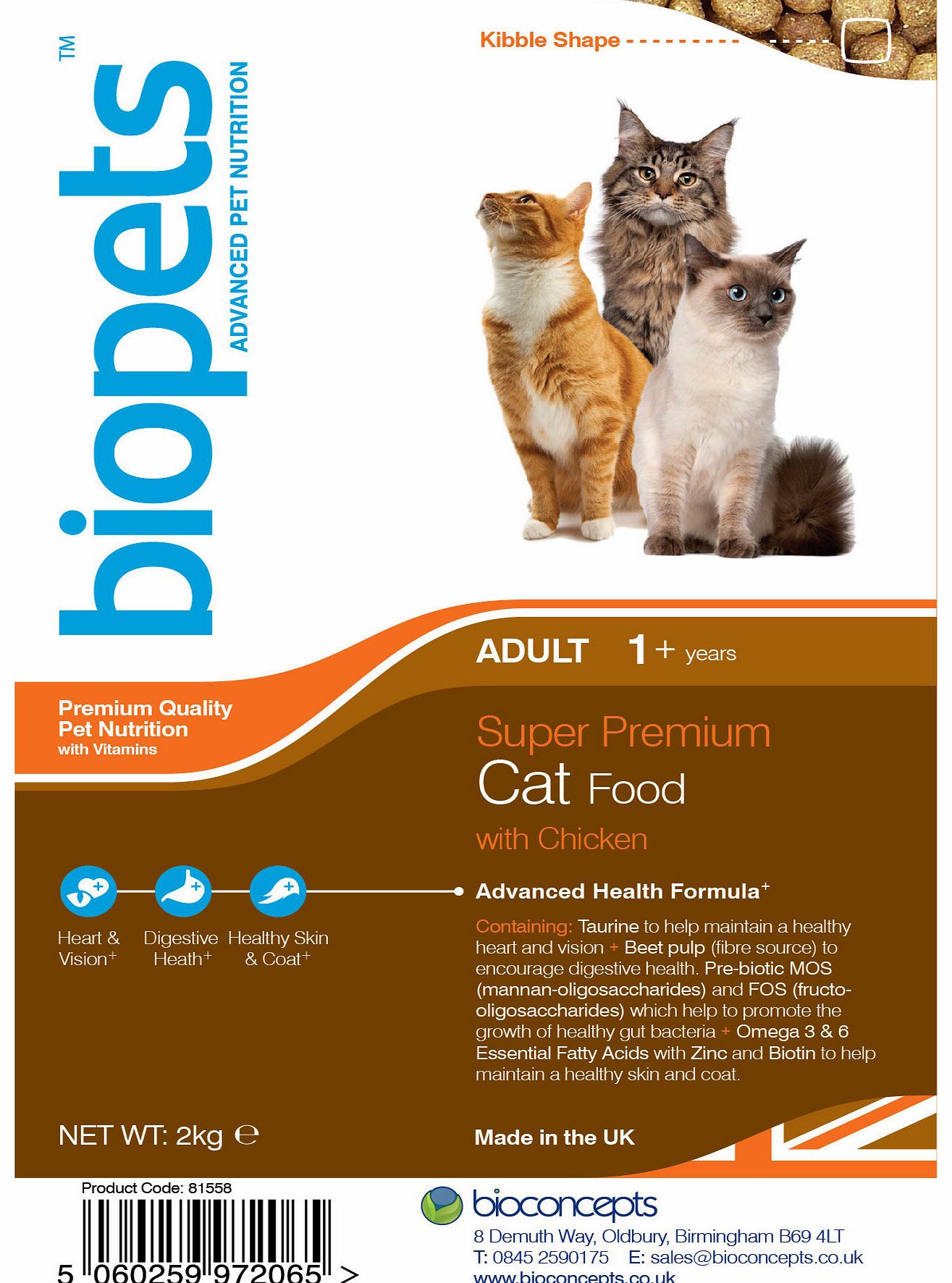 Super Premium Cat Food With Chicken 2kg