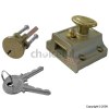 Narrow Champagne Night Latch With Brass