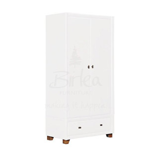 Brooklyn White 2 Door Wardrobe